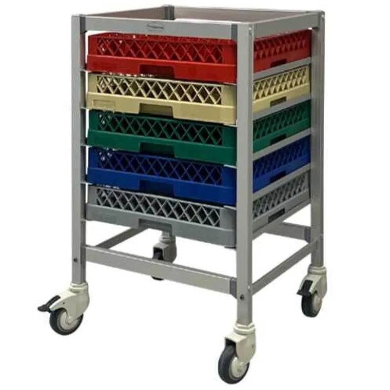 Aliuminio vežimėlis indaplovės kasetėms 500x500 mm.